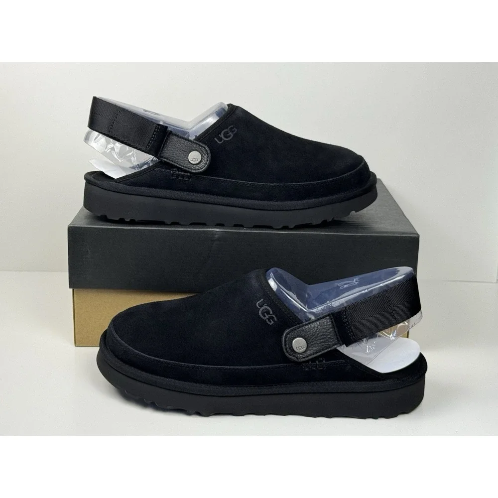 UGG Goldencoast Clog Men's Size 11‎ Sandal Black Suede M/1142172